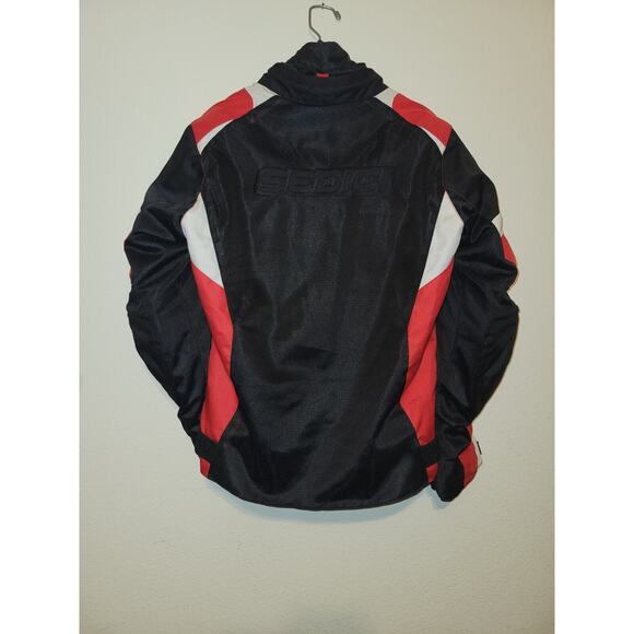 SEDICI Mesh Motorcycle Jacket With Liner Black Red White L2 Protection Medium - Picture 12 of 12